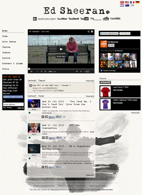 Ed Sheeran music website